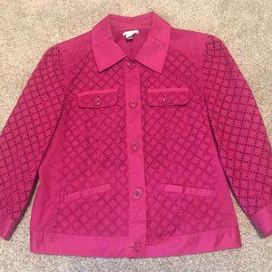 Women's Chico Size 1 (M) Fuchsia Jacket